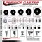 Service Caster 6'' Phenolic Wheel Swivel 7/16'' Grip Ring Stem Caster with Brake SCC-GR20S615-PHR-PLB-716138 - alternate 3